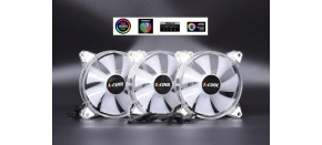 1stCOOL KIT AURA EVO CRYSTAL ARGB 3x Crystal White ventilátor + ARGB Nano řadič 1stCOOL KIT AURA EVO CRYSTAL ARGB 3x Crystal White ventilátor + ARGB Nano řadič