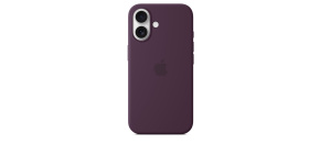 APPLE iPhone 16 Silicone Case with MagSafe - Plum