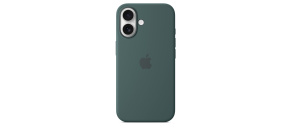 APPLE iPhone 16 Silicone Case with MagSafe - Lake Green APPLE iPhone 16 Silicone Case with MagSafe - Lake Green