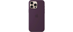 APPLE iPhone 16 Pro Max Silicone Case with MagSafe - Plum