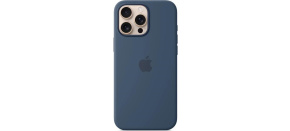 APPLE iPhone 16 Pro Max Silicone Case with MagSafe - Denim APPLE iPhone 16 Pro Max Silicone Case with MagSafe - Denim