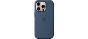 APPLE iPhone 16 Pro Silicone Case with MagSafe - Denim APPLE iPhone 16 Pro Silicone Case with MagSafe - Denim