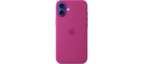 APPLE iPhone 16 Plus Silicone Case with MagSafe - Fuchsia