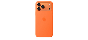 Apple iPhone 17 Pro Max Silicone Case with MagSafe – Orange Apple iPhone 17 Pro Max Silicone Case with MagSafe – Orange