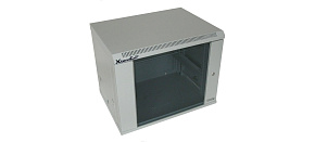 BAZAR - XtendLan 19" nástěnný rozvaděč 9U 600x450, nosnost 60 kg, skleněné kouřové dveře, svařovaný, šedý - poškozeno BAZAR - XtendLan 19" nástěnný rozvaděč 9U 600x450, nosnost 60 kg, skleněné kouřové dveře, svařovaný, šedý - poškozeno