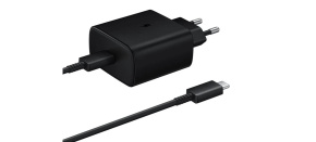Samsung cestovní nabíječka EP-TA845XBE, Quickcharge 45W, USB-C, černá, EU Samsung cestovní nabíječka EP-TA845XBE, Quickcharge 45W, USB-C, černá, EU