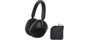 Sony bezdrátová sluchátka WH-1000XM5 Soft case, EU, černá Sony bezdrátová sluchátka WH-1000XM5 Soft case, EU, černá