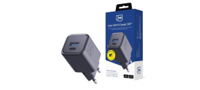 3mk napájecí adaptér Hyper Charger PD 33W GaN QC4+ PPS AFC FCP SCP 1A1C  Black