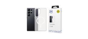 3mk ochranný kryt Smoke MagCase White pro Samsung Galaxy S25 Ultra 3mk ochranný kryt Smoke MagCase White pro Samsung Galaxy S25 Ultra