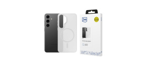 3mk ochranný kryt Smoke MagCase White pro Samsung Galaxy S25 3mk ochranný kryt Smoke MagCase White pro Samsung Galaxy S25