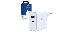 3mk FlowPower 45W 1A1C PD3.0 QC4+ White 3mk FlowPower 45W 1A1C PD3.0 QC4+ White
