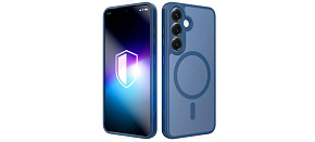 3mk ochranný kryt Misty MagCase Blue pro Samsung Galaxy S25 3mk ochranný kryt Misty MagCase Blue pro Samsung Galaxy S25