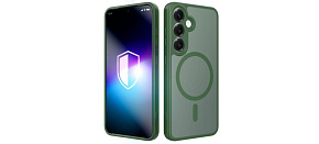 3mk ochranný kryt Misty MagCase Green pro Samsung Galaxy S25 3mk ochranný kryt Misty MagCase Green pro Samsung Galaxy S25