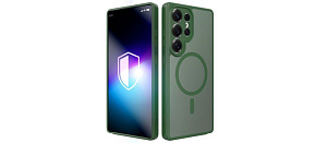 3mk ochranný kryt Misty MagCase Green pro Samsung Galaxy S25 Ultra 3mk ochranný kryt Misty MagCase Green pro Samsung Galaxy S25 Ultra