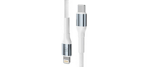 3mk Hyper Cable N-SERIES C to Lightning 2m PD 3.0 9V/3A 27W White 3mk Hyper Cable N-SERIES C to Lightning 2m PD 3.0 9V/3A 27W White