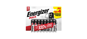 BAZAR - Energizer LR6/16 Max AA 12+4 zdarma BAZAR - Energizer LR6/16 Max AA 12+4 zdarma