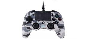 BAZAR - Nacon Wired Compact Controller - ovladač pro PlayStation 4 - camo grey - Poškozený obal (Komplet)