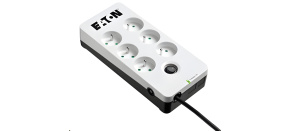 Eaton Protection Box 6 FR, přepěťová ochrana, 6 zásuvek, 1m, Bílá