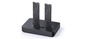 GEMBIRD dokovací stanice pro stolní počítače DD2-U3M2, USB-C, 2x M.2 SATA, NVMe SSD, černá GEMBIRD dokovací stanice pro stolní počítače DD2-U3M2, USB-C, 2x M.2 SATA, NVMe SSD, černá