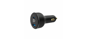 GEMBIRD Nabíječka do auta, 1x USB, 1xUSB-C, rychlo-nabíječka, QC3.0, 30 W, černá GEMBIRD Nabíječka do auta, 1x USB, 1xUSB-C, rychlo-nabíječka, QC3.0, 30 W, černá