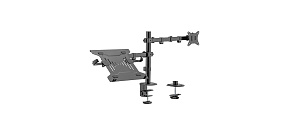 BAZAR - GEMBIRD Držák monitoru na stůl s podstavcem pro notebook MA-DA-03, naklápěcí, až do 32” a 9kg, černý - Poškozený BAZAR - GEMBIRD Držák monitoru na stůl s podstavcem pro notebook MA-DA-03, naklápěcí, až do 32” a 9kg, černý - Poškozený