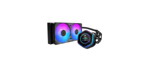 Cooler Master vodní chladič MasterLiquid Atmos II LCD 240, 2x120mm, LGA1851, AM5, černá Cooler Master vodní chladič MasterLiquid Atmos II LCD 240, 2x120mm, LGA1851, AM5, černá