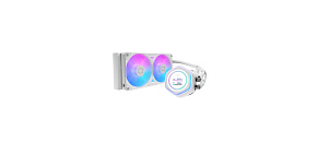 Cooler Master vodní chladič MasterLiquid Atmos II LCD 240, 2x120mm, LGA1851, AM5, bílá Cooler Master vodní chladič MasterLiquid Atmos II LCD 240, 2x120mm, LGA1851, AM5, bílá
