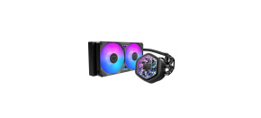 Cooler Master vodní chladič MasterLiquid Atmos II VRM 240, 2x120mm, LGA1851, AM5, černá Cooler Master vodní chladič MasterLiquid Atmos II VRM 240, 2x120mm, LGA1851, AM5, černá