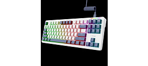 TRUST Herní klávesnice GXT 872, Mechanická, USB, bílá TRUST Herní klávesnice GXT 872, Mechanická, USB, bílá