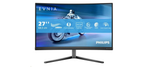 Philips MT 27" 27M2C5200W/00 - 1920x1080,VA,280Hz,HDR10,2xHDMI,1xDP,Zakřivený,Pivot Philips MT 27" 27M2C5200W/00 - 1920x1080,VA,280Hz,HDR10,2xHDMI,1xDP,Zakřivený,Pivot