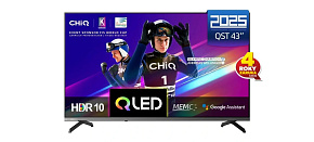 BAZAR - CHiQ U43QST TV 43", UHD, QLED, ultratenká, Google TV, DLG 120 Hz, Dolby Audio, Frameless, metalická - Poškozený BAZAR - CHiQ U43QST TV 43", UHD, QLED, ultratenká, Google TV, DLG 120 Hz, Dolby Audio, Frameless, metalická - Poškozený
