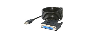 PREMIUMCORD Kabel USB printer kabel, USB na paralelní port, Černý PREMIUMCORD Kabel USB printer kabel, USB na paralelní port, Černý
