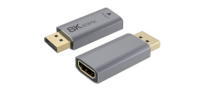 PremiumCord adaptér DisplayPort - HDMI, 8K@60Hz, 4K@144Hz Male/Female, pozlacené PremiumCord adaptér DisplayPort - HDMI, 8K@60Hz, 4K@144Hz Male/Female, pozlacené