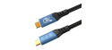PREMIUMCORD USB4 kabel 80 Gbps, 16K@60 Hz, 240 W, rovný, 1,5 m
