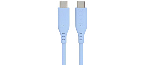PREMIUMCORD Kabel USB-C na USB-C, 60W, 480Mbps, silikonový, modrý, 1,5m PREMIUMCORD Kabel USB-C na USB-C, 60W, 480Mbps, silikonový, modrý, 1,5m