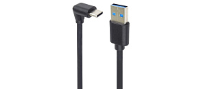 PremiumCord Kabel USB typ C/M zahnutý konektor 90° - USB 3.0 A/M, 1m PremiumCord Kabel USB typ C/M zahnutý konektor 90° - USB 3.0 A/M, 1m