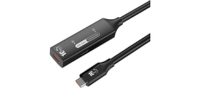 PremiumCord USB-C 3.2 Gen 2 repeater a prodlužovací kabel Male-Female, 10Gbps Aluminium 7m PremiumCord USB-C 3.2 Gen 2 repeater a prodlužovací kabel Male-Female, 10Gbps Aluminium 7m