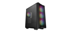 DEEPCOOL Case CC560 MESH V2, ATX, ARGB, Průhledná bočnice, 4x120mm ventilátor, černá