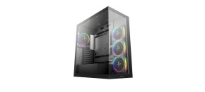 DEEPCOOL Case CG580 4F V2, ATX, Průhledná bočnice, 4x120mm ARGB, černá DEEPCOOL Case CG580 4F V2, ATX, Průhledná bočnice, 4x120mm ARGB, černá