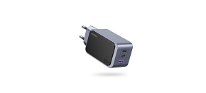 UGREEN síťová rychlonabíječka Nexode S 65W 3-Port, 2x USB-C,1x USB-A, GaN, stříbrná UGREEN síťová rychlonabíječka Nexode S 65W 3-Port, 2x USB-C,1x USB-A, GaN, stříbrná