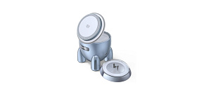 UGREEN magnetická bezdrátová nabíječka 2v1 MagFlow Qi2.2, 25W, MagSafe, raketa, stříbrná UGREEN magnetická bezdrátová nabíječka 2v1 MagFlow Qi2.2, 25W, MagSafe, raketa, stříbrná