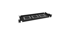 Police 19" 1U 150mm ukládací plato BK úchyt na přední lišty UP-01-B