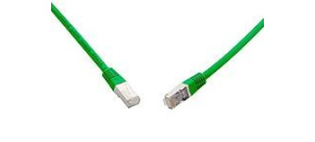 Solarix 10G patch kabel CAT6A SFTP LSOH 3m zelený non-snag-proof C6A-315GR-3MB