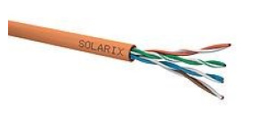 Instalační kabel Solarix UTP, Cat5E, drát, LSOHFR B2ca s1, d0, a1 box 305m SXKD-5E-UTP-LSOHFR-B2ca