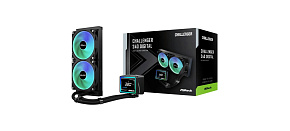ASROCK Vodní chladič Challenger 240 Digital, 2x120mm, ARGB, LGA1851, AM5, černá ASROCK Vodní chladič Challenger 240 Digital, 2x120mm, ARGB, LGA1851, AM5, černá