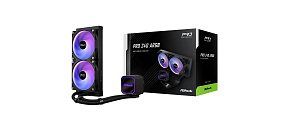 ASROCK Vodní chladič Pro 240 ARGB, 2x120mm, LGA1851, AM5, černá