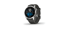 Garmin fenix 7s Glass, Silver/ Graphite Silicone Band, EU Garmin fenix 7s Glass, Silver/ Graphite Silicone Band, EU