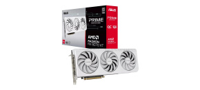 ASUS VGA AMD RADEON RX 9070 XT PRIME 16GB OC WHITE, RX 9070 XT, 16GB GDDR6, 3xDP, 1xHDMI ASUS VGA AMD RADEON RX 9070 XT PRIME 16GB OC WHITE, RX 9070 XT, 16GB GDDR6, 3xDP, 1xHDMI