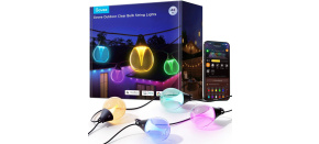 BAZAR - Govee RGBICW Smart zahradní řetěz 15 žárovek Matter - Poškozený obal (Komplet)
