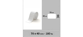 BAZAR - Niimbot štítky RP 70x40mm 180ks Bílé pro B3S - Poškozený obal (Komplet) BAZAR - Niimbot štítky RP 70x40mm 180ks Bílé pro B3S - Poškozený obal (Komplet)